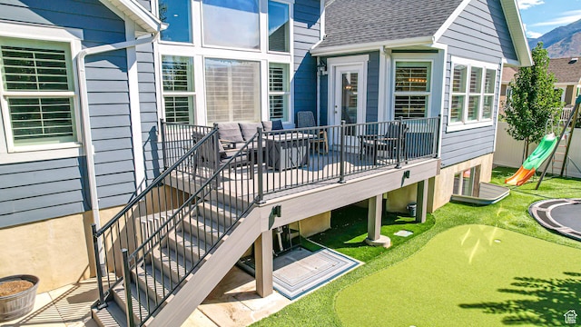 452 S 2500 E Unit 122, Spanish Fork, UT 84660 - deck featuring a mountain view