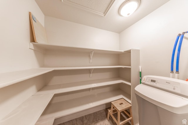 907 W 1840 S Unit B, Syracuse, UT 84075 - laundry area featuring wood finished floors and laundry area