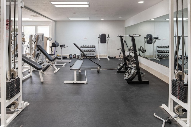 view of workout area