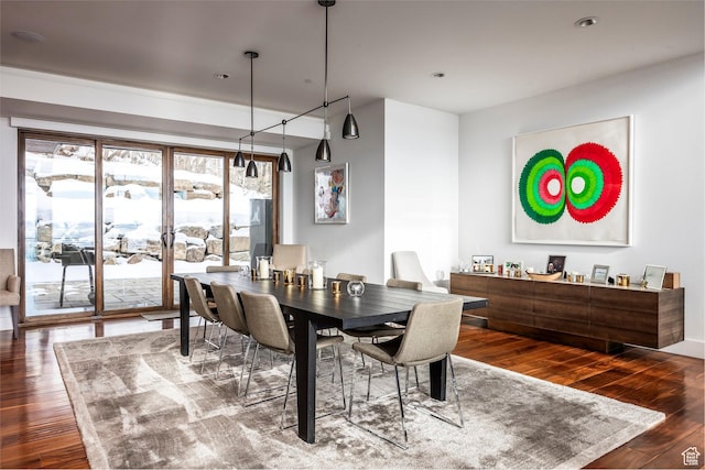2908 W Deer Pointe Dr, Heber City, UT 84032 - dining room featuring dark wood finished floors