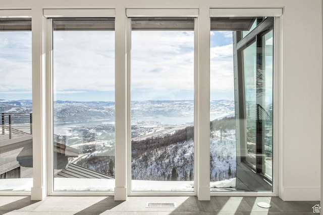 2908 W Deer Pointe Dr, Heber City, UT 84032 - doorway with a mountain view