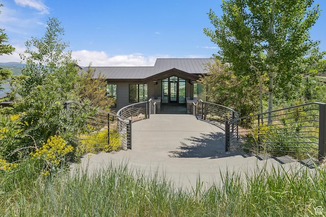 2908 W Deer Pointe Dr, Heber City, UT 84032 - view of front of house with french doors and a metal roof