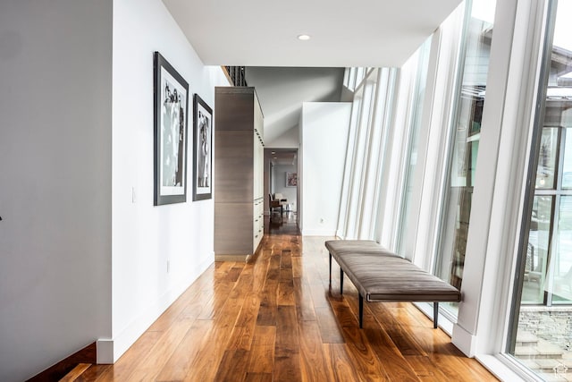 2908 W Deer Pointe Dr, Heber City, UT 84032 - corridor featuring hardwood / wood-style flooring, baseboards, and a wealth of natural light
