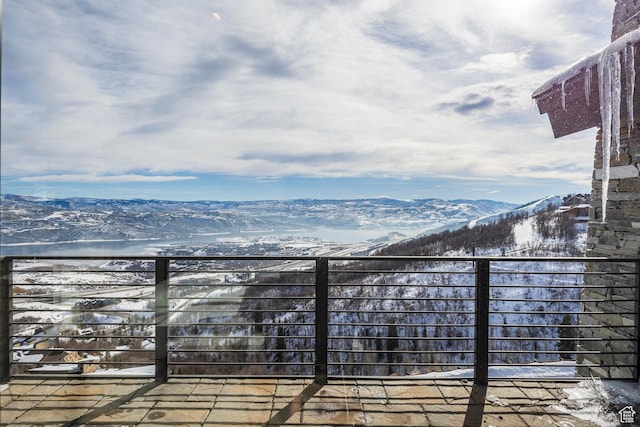 2908 W Deer Pointe Dr, Heber City, UT 84032 - balcony featuring a mountain view
