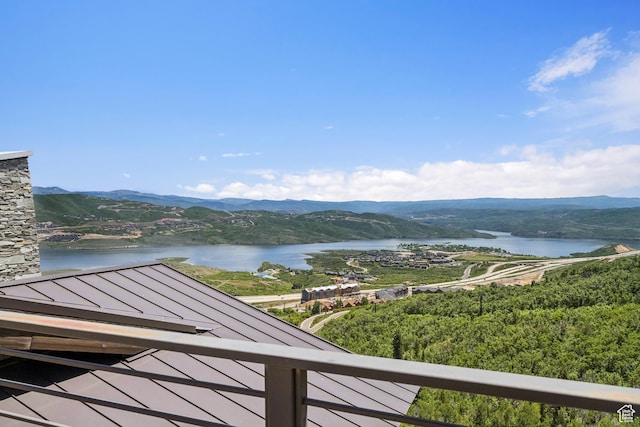 2908 W Deer Pointe Dr, Heber City, UT 84032 - water view featuring mountains