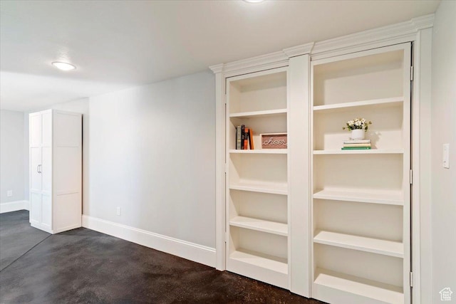 interior space with baseboards