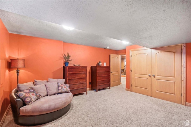 3594 E 3800 S, Salt Lake City, UT 84109 - living area featuring baseboards, carpet flooring, and a textured ceiling