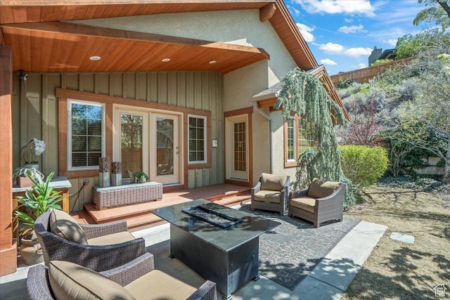 3594 E 3800 S, Salt Lake City, UT 84109 - view of patio / terrace featuring fence and an outdoor hangout area