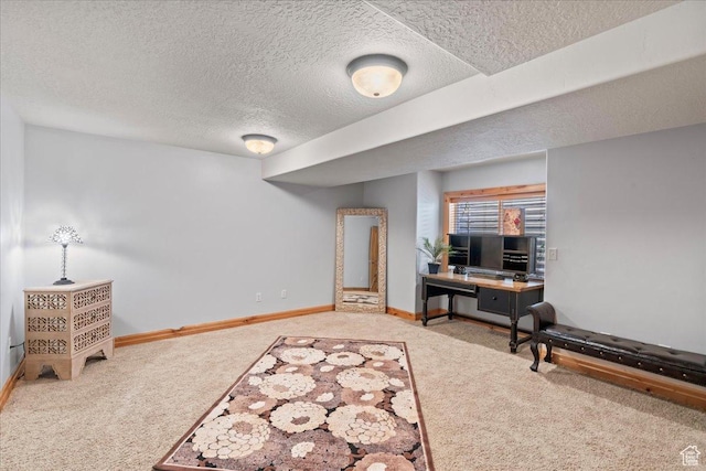 3594 E 3800 S, Salt Lake City, UT 84109 - interior space with a textured ceiling, carpet flooring, and baseboards