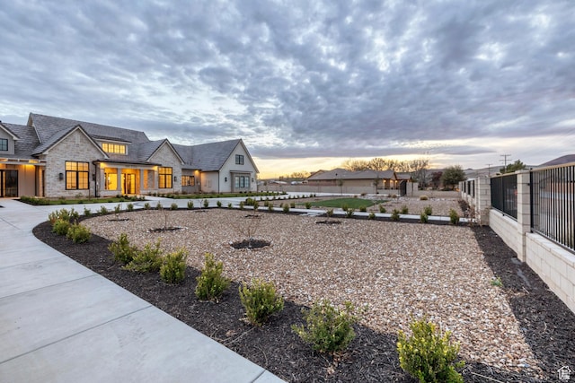 775 W 1300 S, Hurricane, UT 84737 - view of front of property featuring stone siding and fence