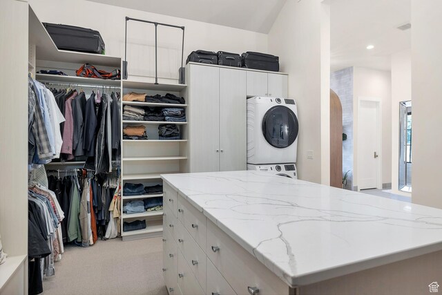 775 W 1300 S, Hurricane, UT 84737 - spacious closet featuring stacked washer / dryer and light carpet