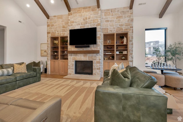 775 W 1300 S, Hurricane, UT 84737 - living area with a fireplace and wood finished floors