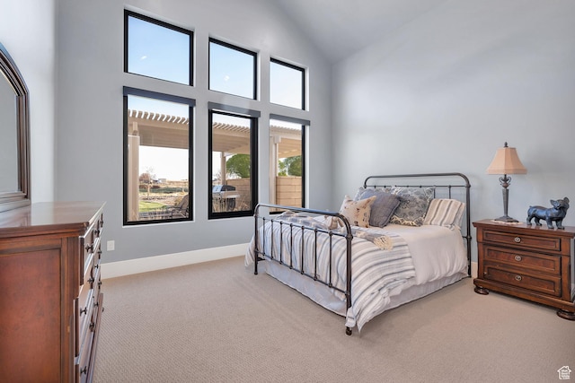 775 W 1300 S, Hurricane, UT 84737 - bedroom featuring light colored carpet, lofted ceiling, and baseboards