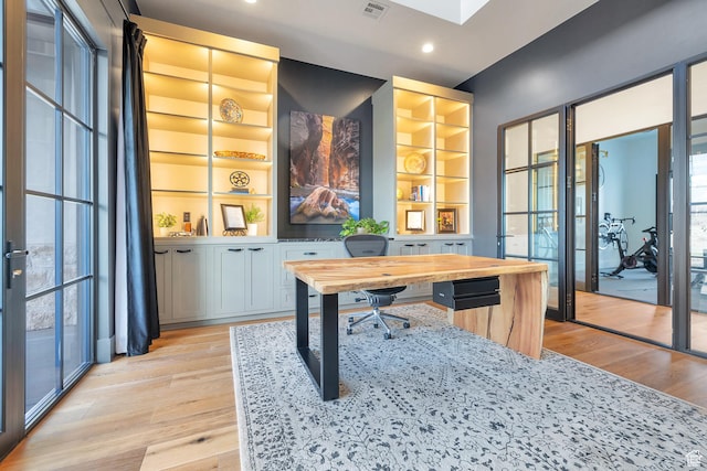 775 W 1300 S, Hurricane, UT 84737 - office space with light wood-type flooring, built in features, recessed lighting, and french doors