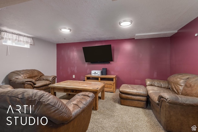 1454 E Harrop St, Ogden, UT 84404 - living room with a textured ceiling and carpet floors
