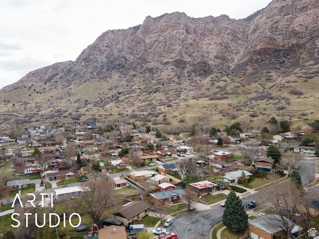1454 E Harrop St, Ogden, UT 84404 - bird's eye view featuring a mountain view and a residential view