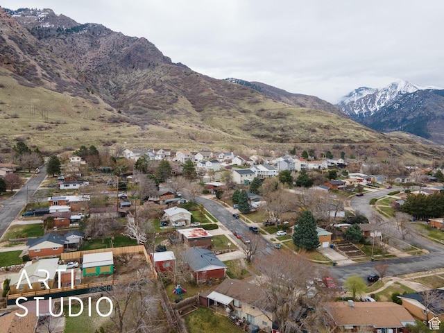 1454 E Harrop St, Ogden, UT 84404 - birds eye view of property with a mountain view and a residential view