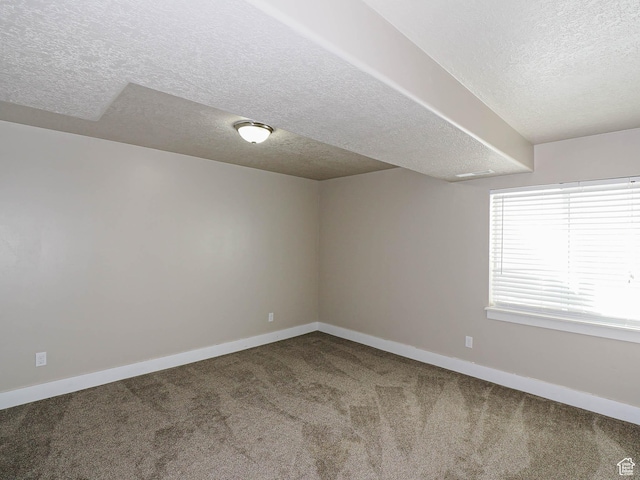 2291 E Ox Yoke Dr N, Eagle Mountain, UT 84005 - spare room featuring baseboards, carpet flooring, and a textured ceiling