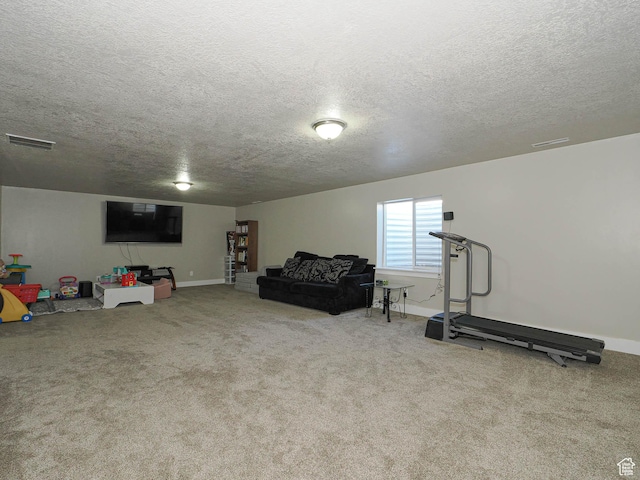 2291 E Ox Yoke Dr N, Eagle Mountain, UT 84005 - interior space featuring baseboards, carpet floors, a textured ceiling, and visible vents