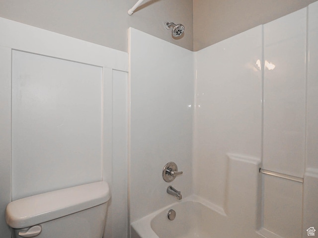 2291 E Ox Yoke Dr N, Eagle Mountain, UT 84005 - bathroom featuring tub / shower combination and toilet