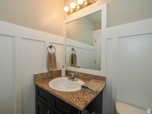2291 E Ox Yoke Dr N, Eagle Mountain, UT 84005 - half bathroom with toilet and vanity
