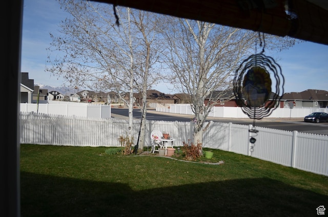 5451 N Heather Way W, Stansbury Park, UT 84074 - view of yard with fence and a residential view