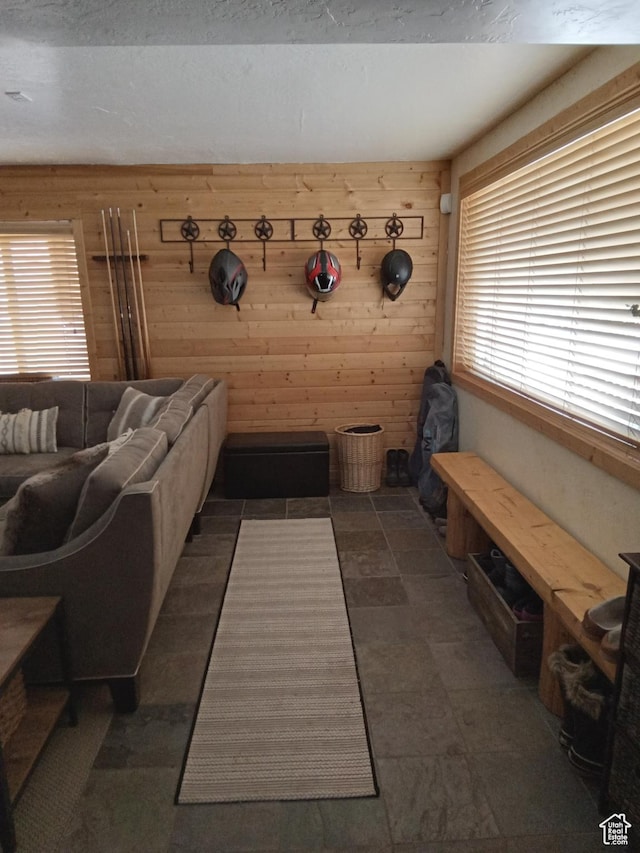 2204 S Timber Lakes Dr S Unit 945, Heber City, UT 84032 - unfurnished living room with wood walls