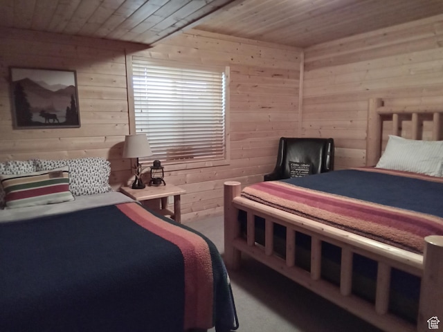 2204 S Timber Lakes Dr S Unit 945, Heber City, UT 84032 - bedroom with wood walls and wood ceiling