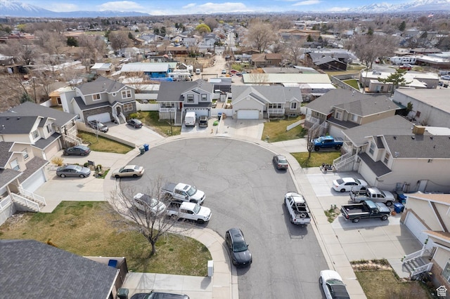 3018 S Asplund Cir, Salt Lake City, UT 84119 - aerial view featuring a residential view and a mountain view