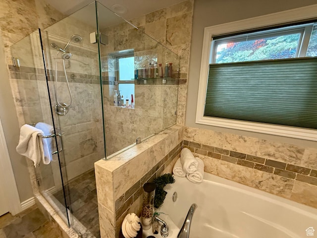6991 S Canyon Pines Cir E, Cottonwood Heights, UT 84121 - full bathroom with a shower stall and a bath