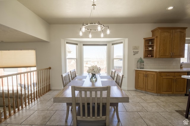 414 S 3130 W, Vernal, UT 84078 - dining space featuring baseboards, recessed lighting, and light tile patterned floors