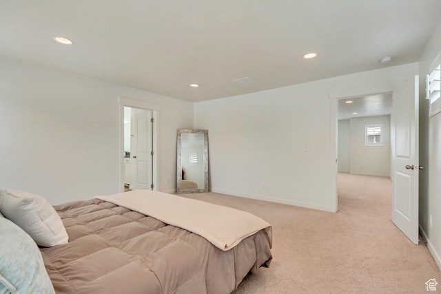 2022 E 970 N, Spanish Fork, UT 84660 - bedroom with light colored carpet, recessed lighting, and baseboards