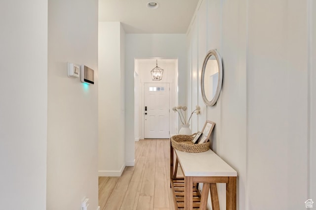 2022 E 970 N, Spanish Fork, UT 84660 - corridor featuring light wood-type flooring, baseboards, and recessed lighting