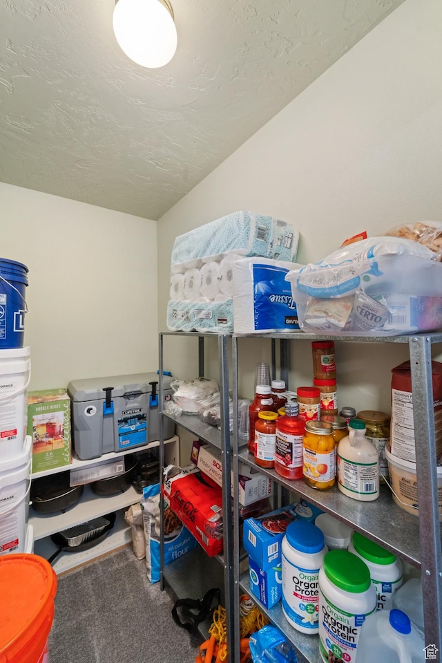 view of storage area