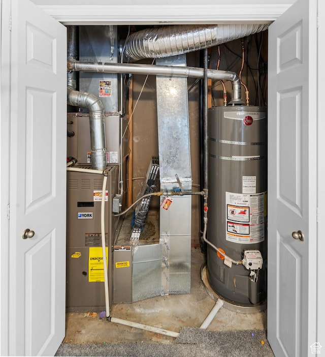 utilities featuring water heater