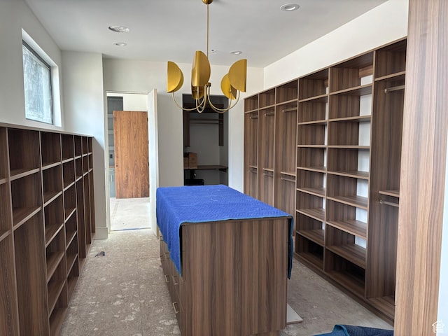 2220 E Flat Top Mountain Dr, Heber City, UT 84032 - walk in closet featuring a chandelier