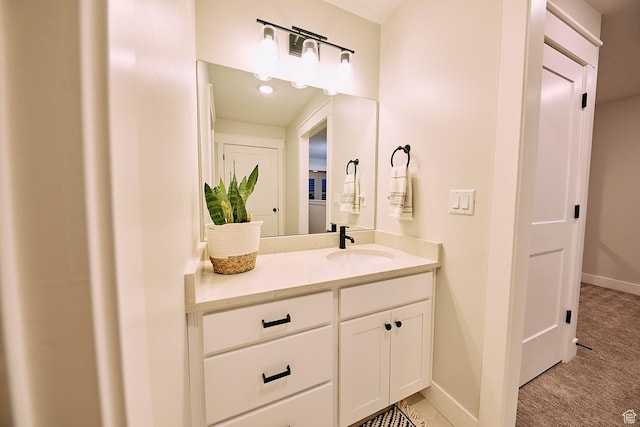6889 W Lake Ave, South Jordan, UT 84009 - bathroom with baseboards and vanity
