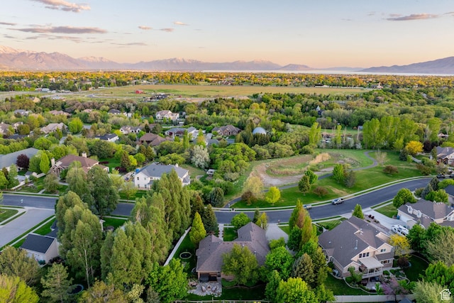 6208 W Bull River Rd, Highland, UT 84003 - aerial perspective of suburban area featuring mountains