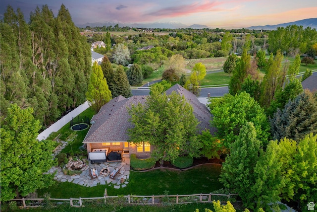 6208 W Bull River Rd, Highland, UT 84003 - view from above of property with mountains