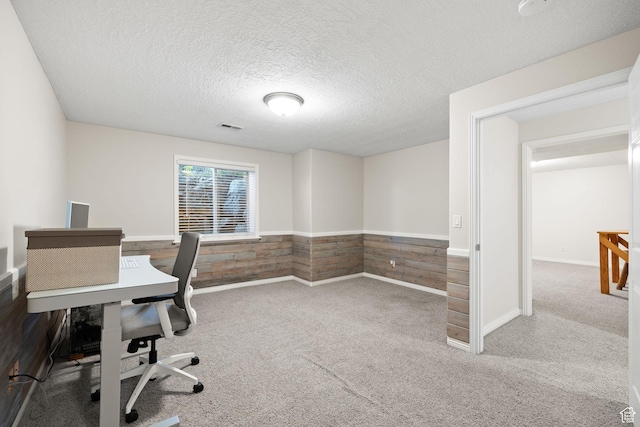 6208 W Bull River Rd, Highland, UT 84003 - carpeted office with a textured ceiling and wainscoting