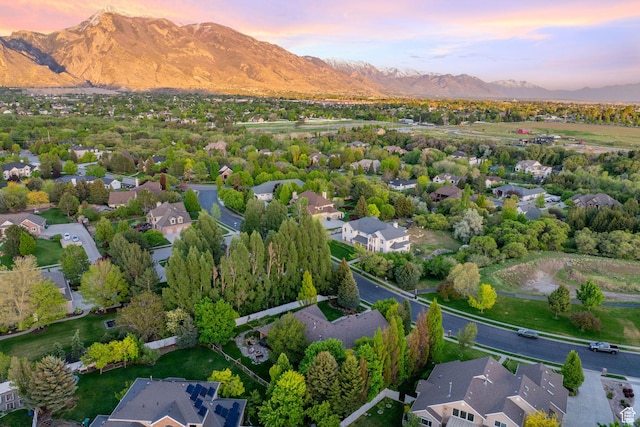 6208 W Bull River Rd, Highland, UT 84003 - aerial view of residential area featuring a mountain backdrop