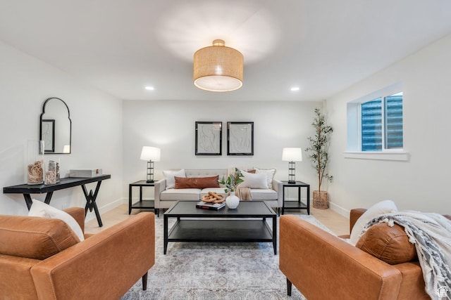 881 S 635 W, Orem, UT 84058 - living room with baseboards, light wood finished floors, and recessed lighting