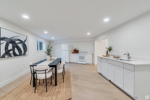 881 S 635 W, Orem, UT 84058 - dining space featuring baseboards, recessed lighting, and light wood-style floors