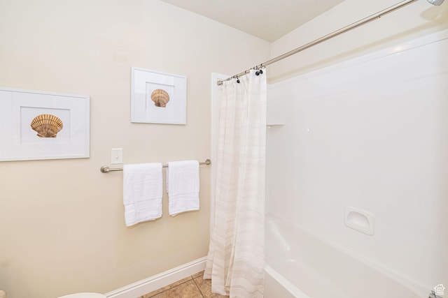 1886 S 830 W Unit D, Syracuse, UT 84075 - bathroom with tile patterned floors, baseboards, and shower / tub combo