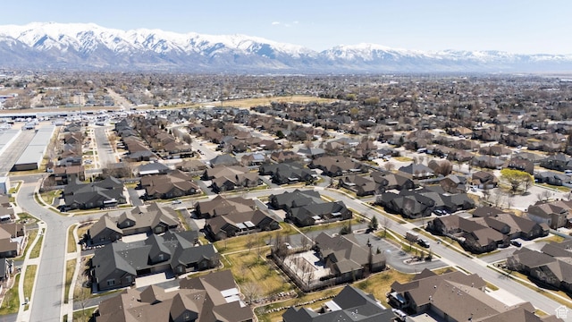 1886 S 830 W Unit D, Syracuse, UT 84075 - drone / aerial view with a residential view and a mountain view