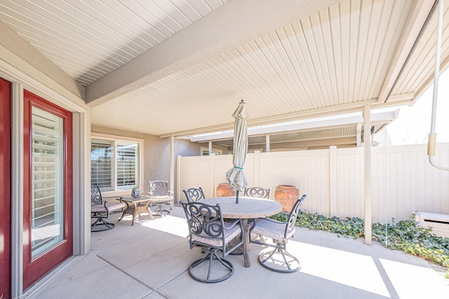1886 S 830 W Unit D, Syracuse, UT 84075 - view of patio / terrace with fence and outdoor dining area