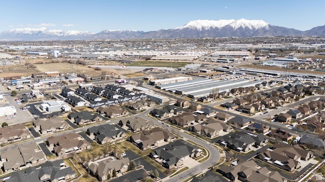 1886 S 830 W Unit D, Syracuse, UT 84075 - aerial view featuring a residential view and a mountain view