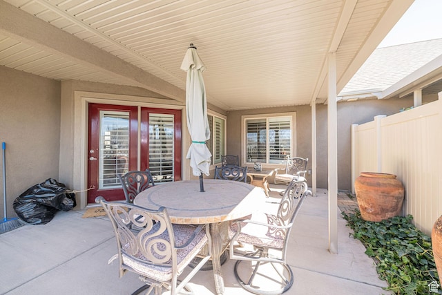 1886 S 830 W Unit D, Syracuse, UT 84075 - view of patio / terrace featuring fence and outdoor dining space