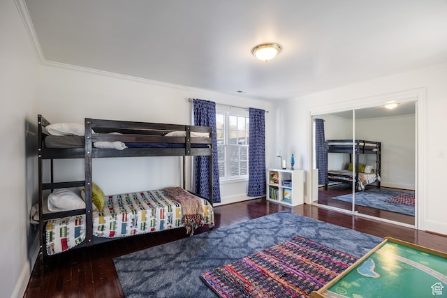 67 E Dorchester Dr, Salt Lake City, UT 84103 - bedroom with baseboards, crown molding, and hardwood / wood-style floors