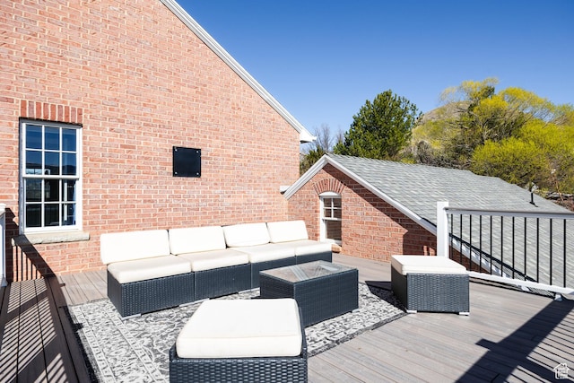 67 E Dorchester Dr, Salt Lake City, UT 84103 - wooden terrace with an outdoor hangout area
